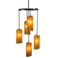 2nd Ave Lighting Vortex 34" Wide 5 LT Chandelier in Coffee Bean Finish