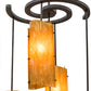 2nd Ave Lighting Vortex 34" Wide 5 LT Chandelier in Coffee Bean Finish