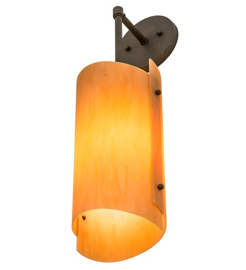 2nd Ave Lighting Vortex 6" Wall Sconce in Gilded Tobacco Finish