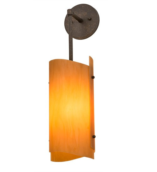 2nd Ave Lighting Vortex 6" Wall Sconce in Gilded Tobacco Finish