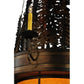 2nd Ave Lighting Walden Pine 40" Wide 14 Light Two Tier Chandelier in Burnished Antique Copper