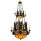 2nd Ave Lighting Walden Pine 40" Wide 14 Light Two Tier Chandelier in Burnished Antique Copper