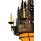 2nd Ave Lighting Walden Pine 40" Wide 14 Light Two Tier Chandelier in Burnished Antique Copper