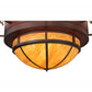 2nd Ave Lighting Walden Pine 54" 12 Ivory Faux Candle Light Beige Leather Shades Rust Over Wrought Iron 2-Tier Chandelier
