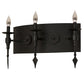 2nd Ave Lighting Warwick 24" Wide 3 LT Wall Sconce in Costello Black