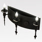 2nd Ave Lighting Warwick 24" Wide 3 LT Wall Sconce in Costello Black