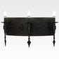 2nd Ave Lighting Warwick 24" Wide 3 LT Wall Sconce in Costello Black