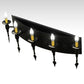 2nd Ave Lighting Warwick 36" Wide 5 Light Wall Sconce in Textured Black Finish