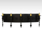 2nd Ave Lighting Warwick 36" Wide 5 Light Wall Sconce in Textured Black Finish