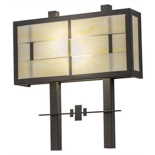 2nd Ave Lighting Weaved Idalight 18" Wall Sconce in Chestnut Finish