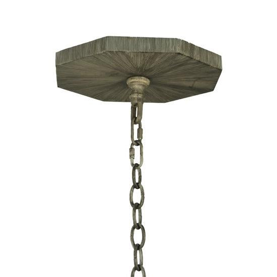 2nd Ave Lighting West Albany 38" 16 LT Pendant in Antique Iron Gate Finish