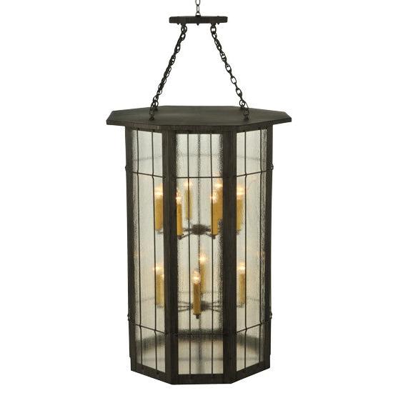 2nd Ave Lighting West Albany 38" 16 LT Pendant in Antique Iron Gate Finish