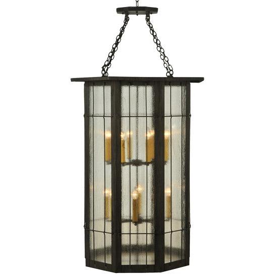 2nd Ave Lighting West Albany 38" 16 LT Pendant in Antique Iron Gate Finish