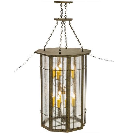 2nd Ave Lighting West Albany 38" Wide 16 Light Pendant With Antiquity Finish