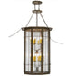 2nd Ave Lighting West Albany 38" Wide 16 Light Pendant With Antiquity Finish