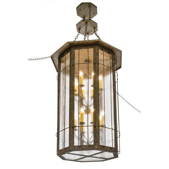 2nd Ave Lighting West Albany 38" Wide 16 Light Pendant With Antiquity Finish