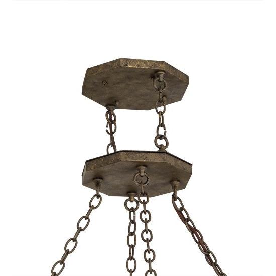 2nd Ave Lighting West Albany 38" Wide 16 Light Pendant With Antiquity Finish