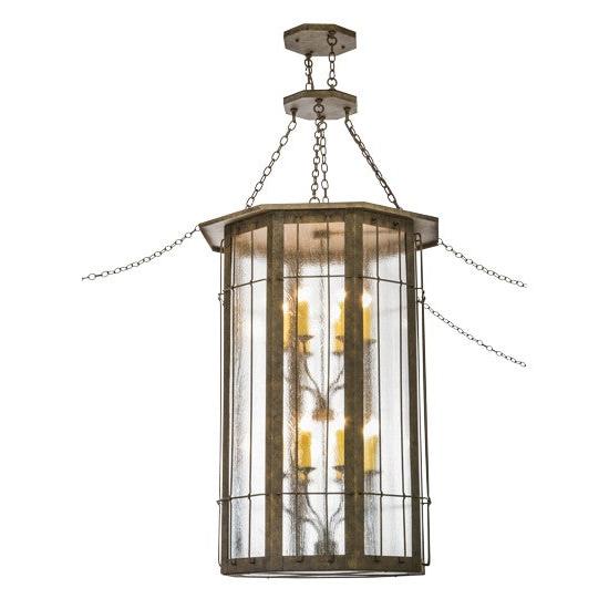 2nd Ave Lighting West Albany 38" Wide 16 Light Pendant With Antiquity Finish