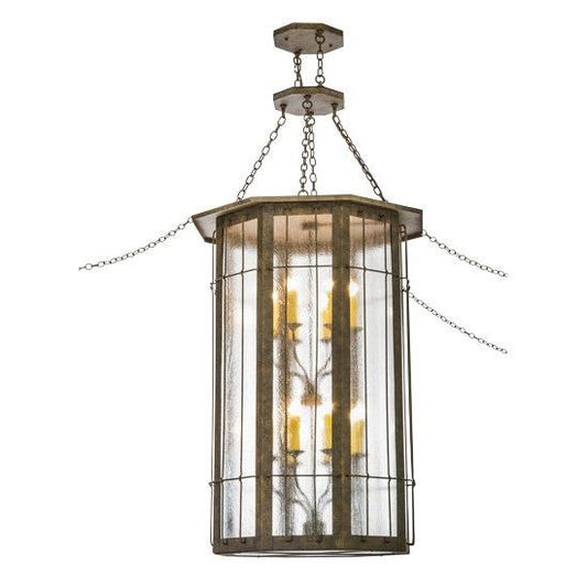 2nd Ave Lighting West Albany 38" Wide 16 Light Pendant With Antiquity Finish