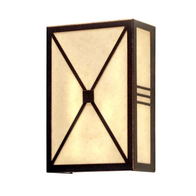 2nd Ave Lighting Whitewing 8" 2-Light E26 Base Copper Rust Wall Sconce