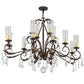 2nd Ave Lighting Windsor 60" Long 14 Light Oblong Chandelier in Gilded Tobacco Finish