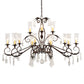 2nd Ave Lighting Windsor 60" Long 14 Light Oblong Chandelier in Mahogany Bronze Finish