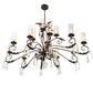 2nd Ave Lighting Windsor 60" Long 14 Light Oblong Chandelier in Mahogany Bronze Finish