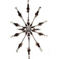 2nd Ave Lighting Windsor 60" Long 14 Light Oblong Chandelier in Mahogany Bronze Finish