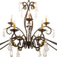 2nd Ave Lighting Windsor 64" Long 14 Light Oblong Chandelier in Golden Bronze Finish