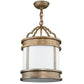 2nd Ave Lighting Wyant 12" Wide Pendant in Gilded Tobacco Finish