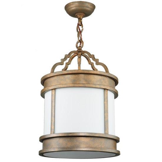 2nd Ave Lighting Wyant 12" Wide Pendant in Gilded Tobacco Finish