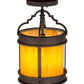 2nd Ave Lighting Wyant 8" Flushmount in Textured Chestnut Finish