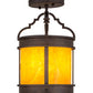 2nd Ave Lighting Wyant 8" Flushmount in Textured Chestnut Finish