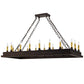 2nd Ave Lighting Yosemite 48" Long 18 LT Oblong Chandelier in Mahogany Bronze