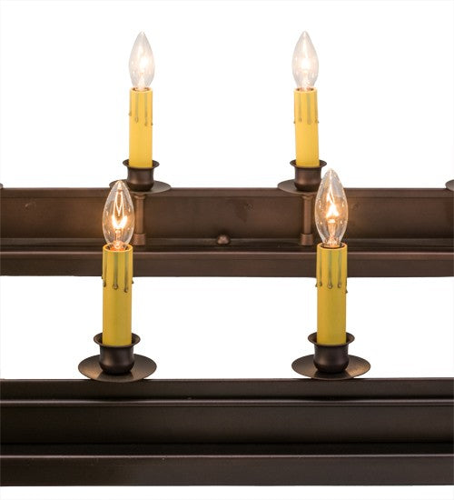 2nd Ave Lighting Yosemite 48" Long 18 LT Oblong Chandelier in Mahogany Bronze