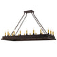 2nd Ave Lighting Yosemite 48" Long 18 LT Oblong Chandelier in Mahogany Bronze