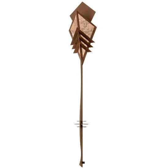 2nd Ave Lighting Zaira 16" 1-Light Diamond Shape Diffuser Rusty Nail Frame Wall Sconce