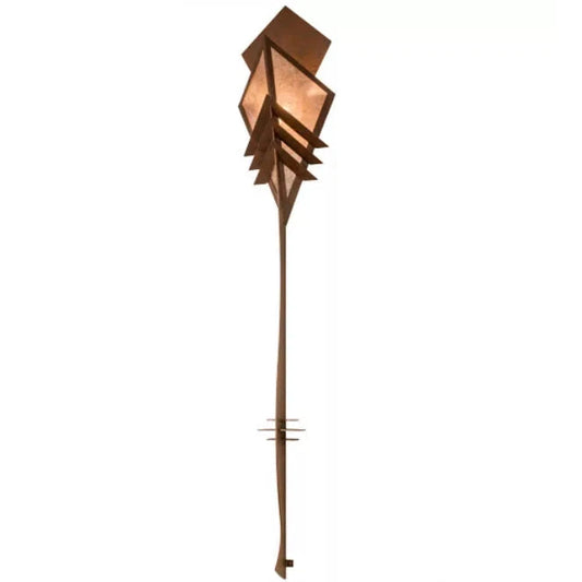 2nd Ave Lighting Zaira 16" 1-Light Diamond Shape Diffuser Rusty Nail Frame Wall Sconce