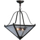 2nd Ave Lighting Zale 16" Square Inverted Pendant in Timeless Bronze
