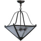 2nd Ave Lighting Zale 16" Square Inverted Pendant in Timeless Bronze