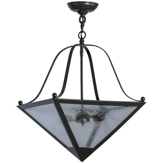 2nd Ave Lighting Zale 16" Square Inverted Pendant in Timeless Bronze