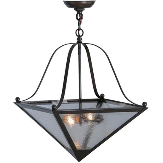 2nd Ave Lighting Zale 16" Square Inverted Pendant in Timeless Bronze