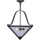 2nd Ave Lighting Zale 16" Square Inverted Pendant in Timeless Bronze