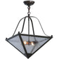 2nd Ave Lighting Zale 16" Square Inverted Pendant in Timeless Bronze
