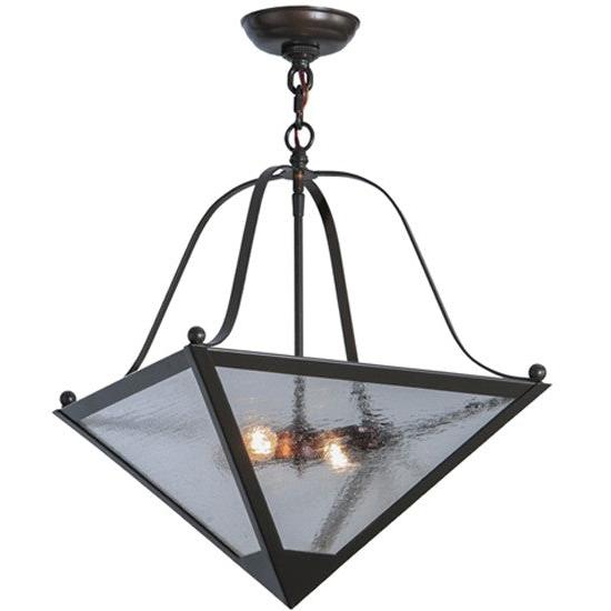 2nd Ave Lighting Zale 16" Square Inverted Pendant in Timeless Bronze