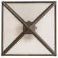 2nd Ave Lighting Zale 20" Square Inverted Pendant in Gilded Tobacco Finish