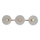 2nd Ave Lighting Zamora 49" 3-Light E26 Base White Scavo Glass Shade Antique Rust Island Pendant Light
