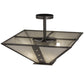 2nd Ave Lighting Zandra 24" Semi-Flushmount in Bronze Metallic Finish