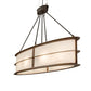 2nd Ave Lighting Zarkov 48" Long Pendant in BrownFaux Maple Wood Finish