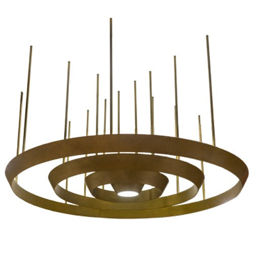 2nd Ave Lighting Zarkov104" Wide Pendant in Matte Gold Finish